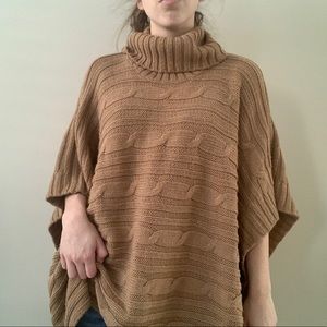 Y2k Gap Knit Camel Poncho 🐪